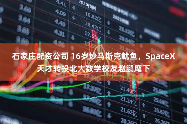石家庄配资公司 16岁炒马斯克鱿鱼，SpaceX天才转投北大数学校友赵鹏麾下